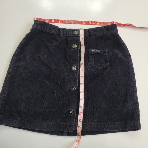 Vintage Guess Jeans Y2K Mini Corduroy Button Front Skirt - Picture 7 of 10